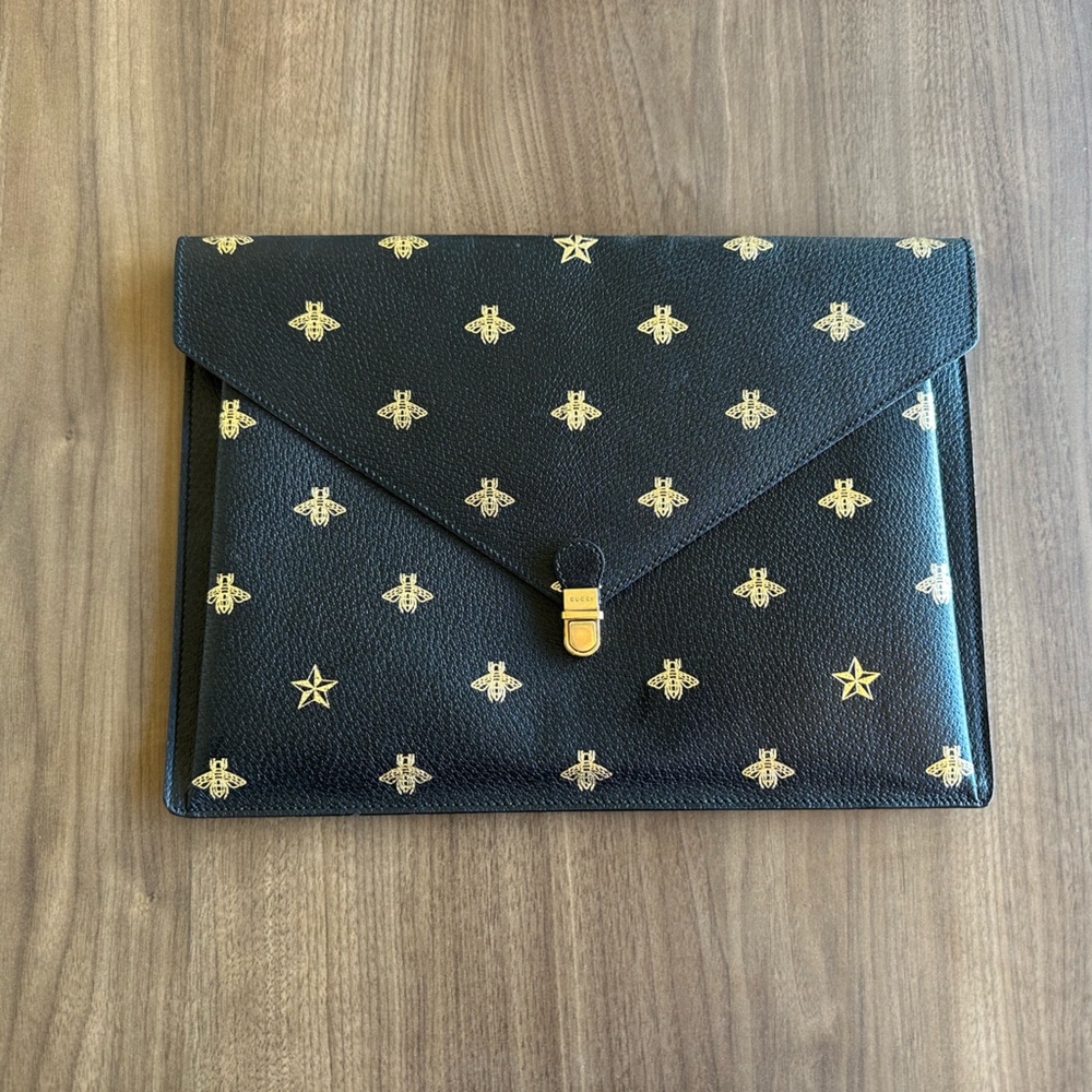 Gucci Pouch W/ Bee & Star Logo